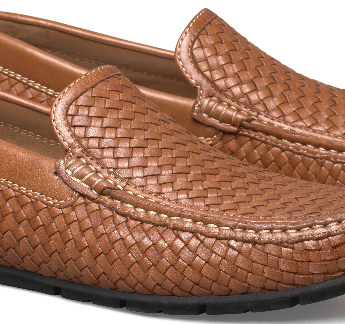 Johnston Murphy Men's Baldwin Driver Woven Slip-On Loafer