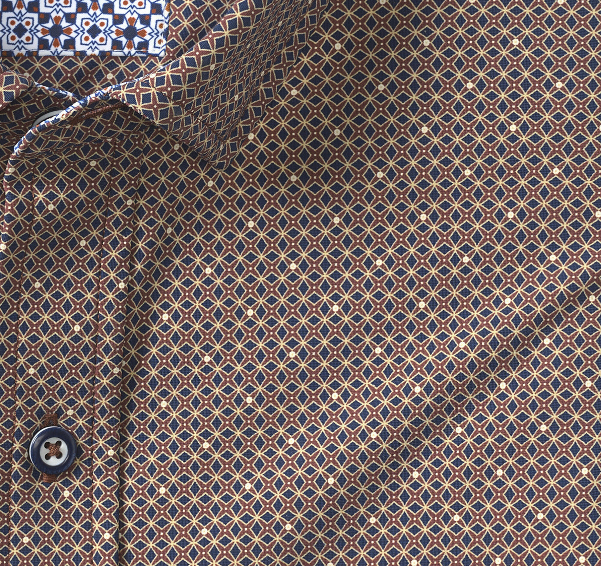 Johnston Murphy Men's XC4® Motion Long-Sleeve Print Knit Shirt