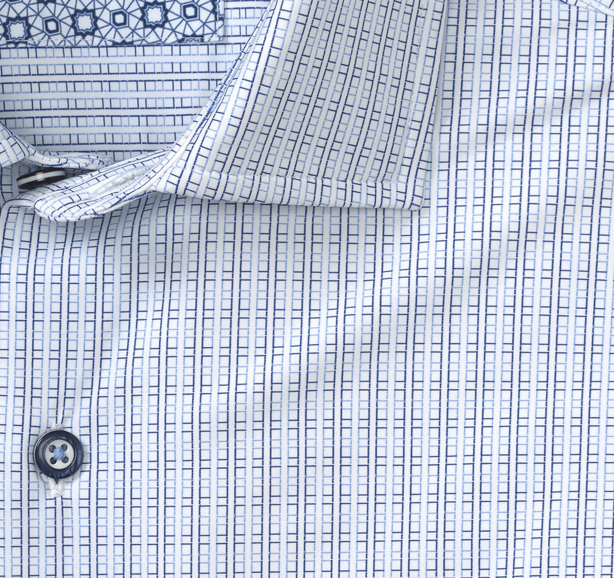 Johnston Murphy Men's XC4® Motion Long-Sleeve Dress Knit Shirt