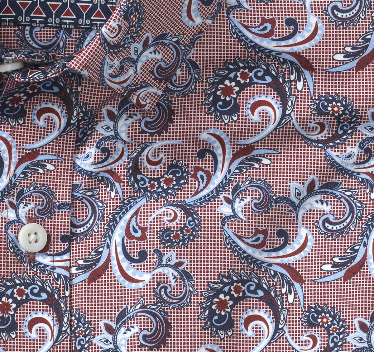 Johnston Murphy Men's Printed Cotton Shirt