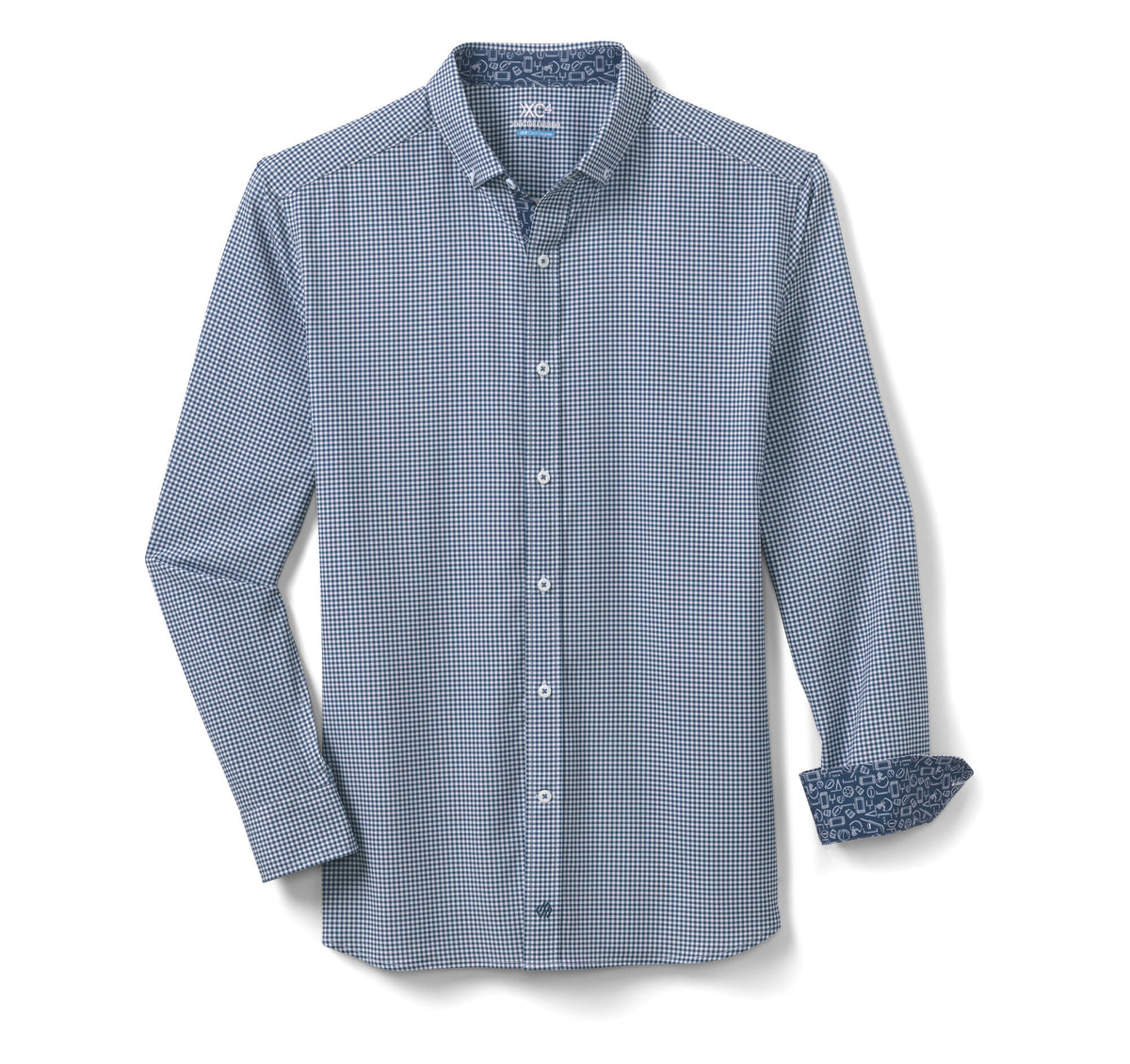 Johnston Murphy Men's Game Day XC4® Long-Sleeve Gingham Shirt
