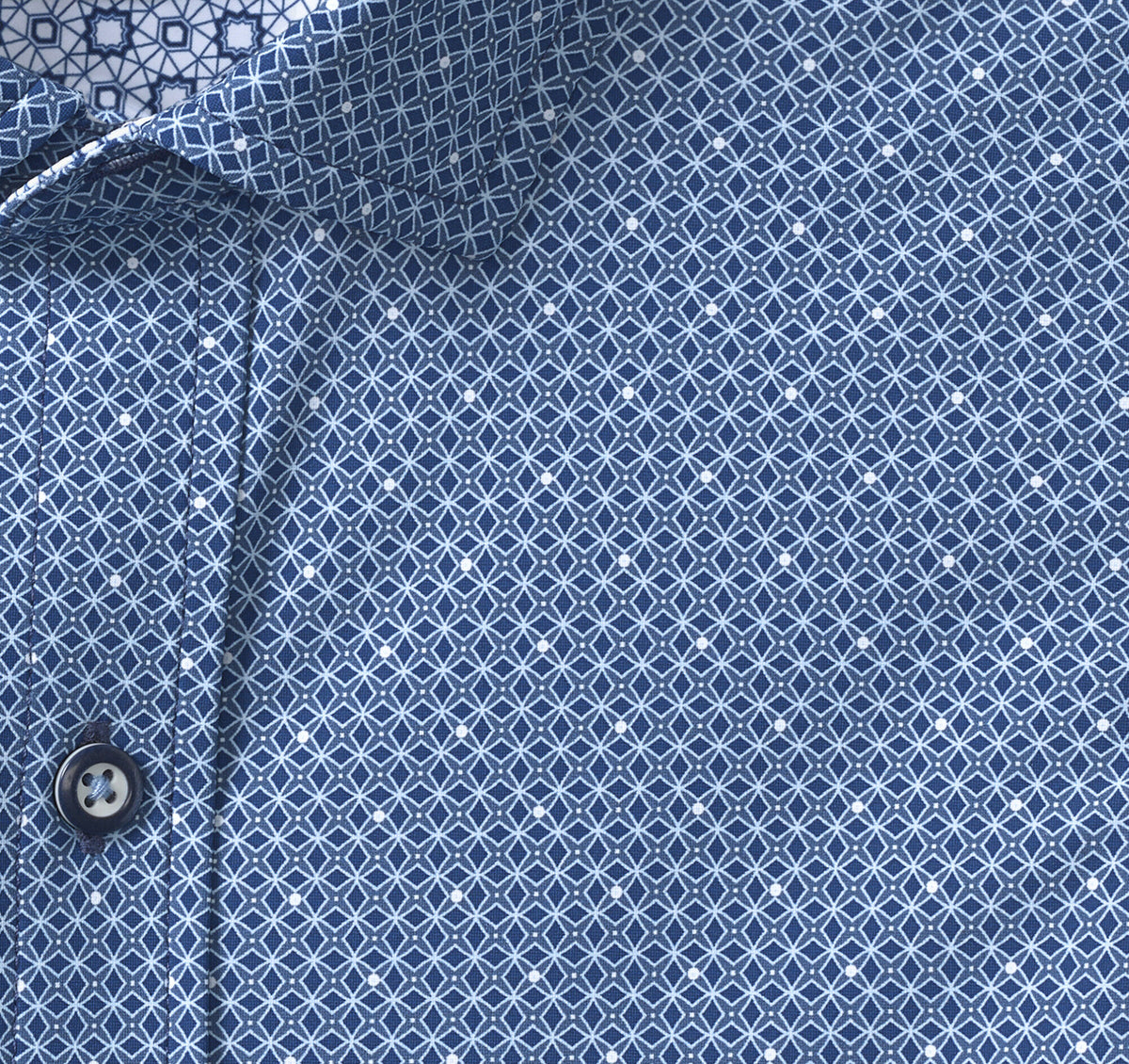 Johnston Murphy Men's XC4® Motion Long-Sleeve Print Knit Shirt