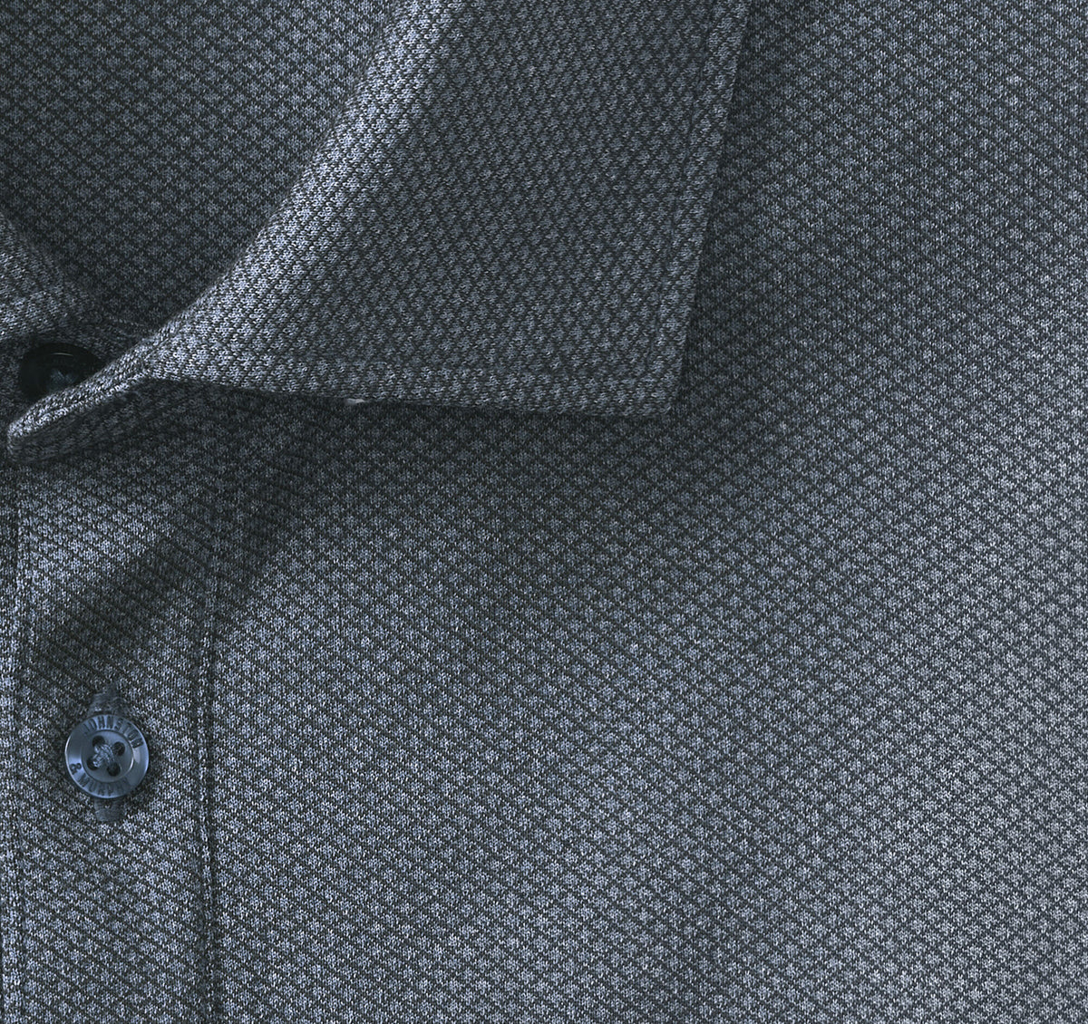Johnston Murphy Men's Knit Jacquard Long-Sleeve Polo