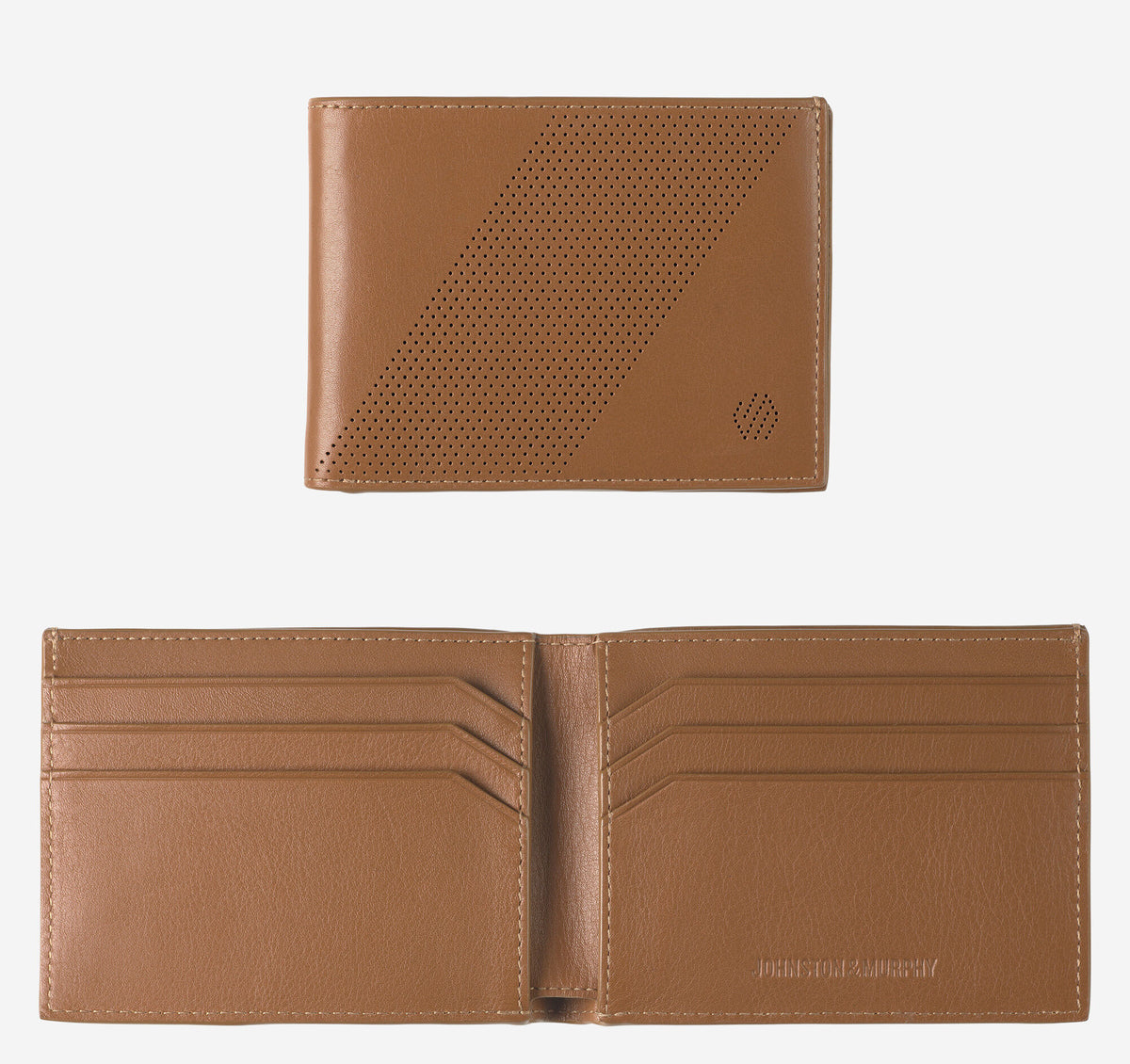 Johnston Murphy Men's Richmond Perforated Billfold Wallet