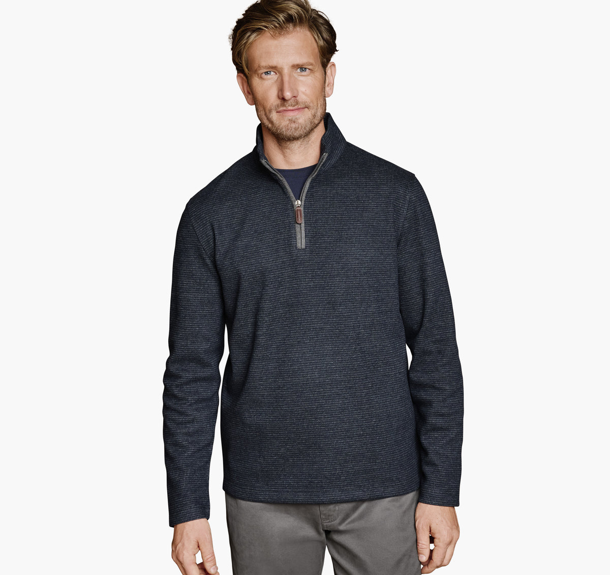 Johnston Murphy Men's Brushed Quarter-Zip