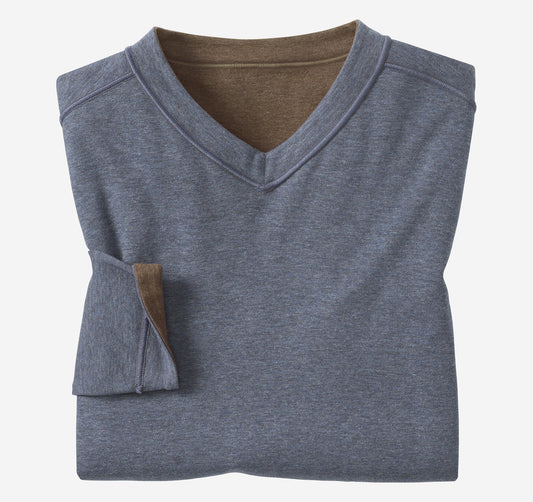 Johnston Murphy Men's Icon Reversible V-Neck Pullover
