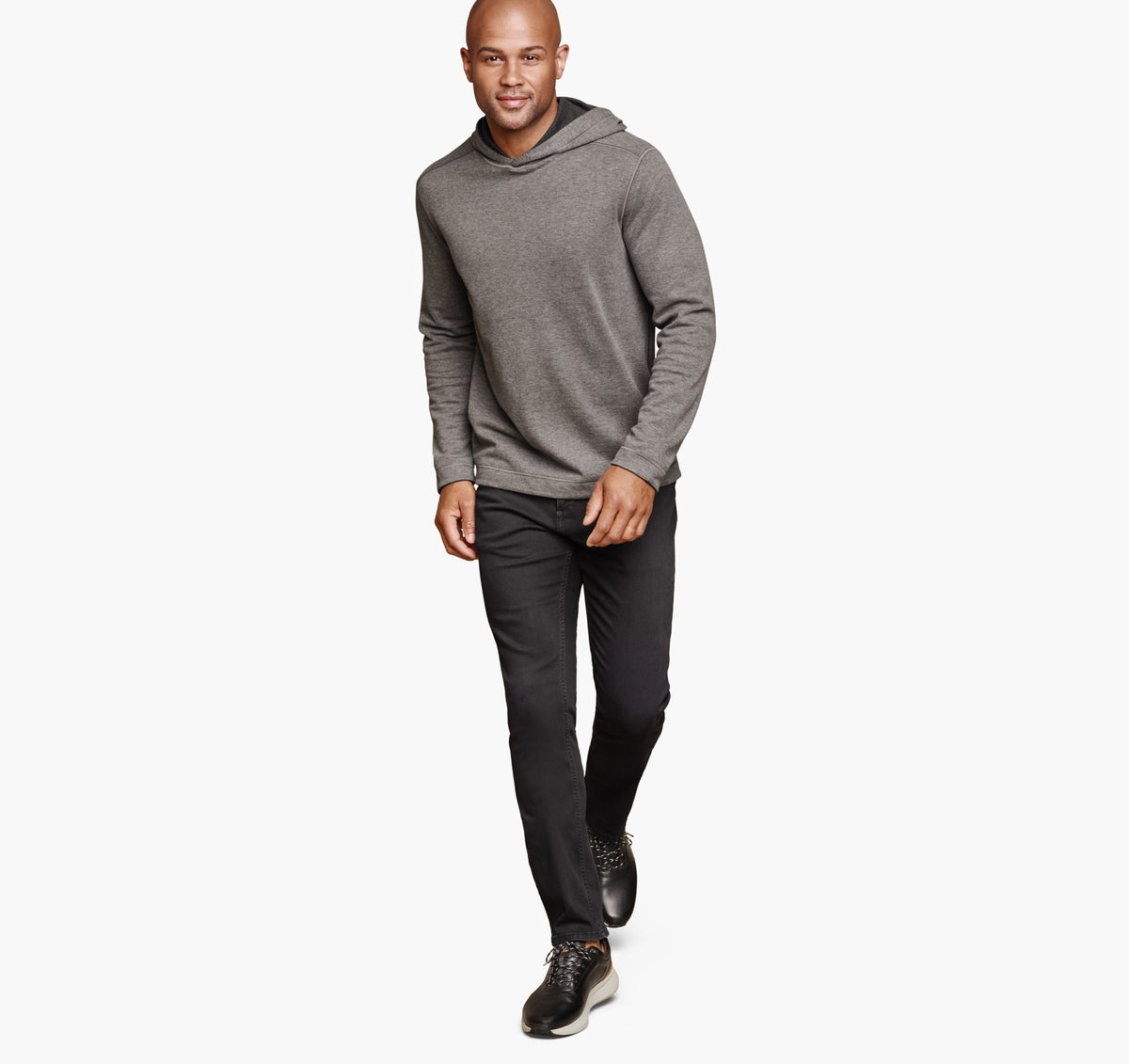 Johnston Murphy Men's Icon Reversible Hooded Pullover