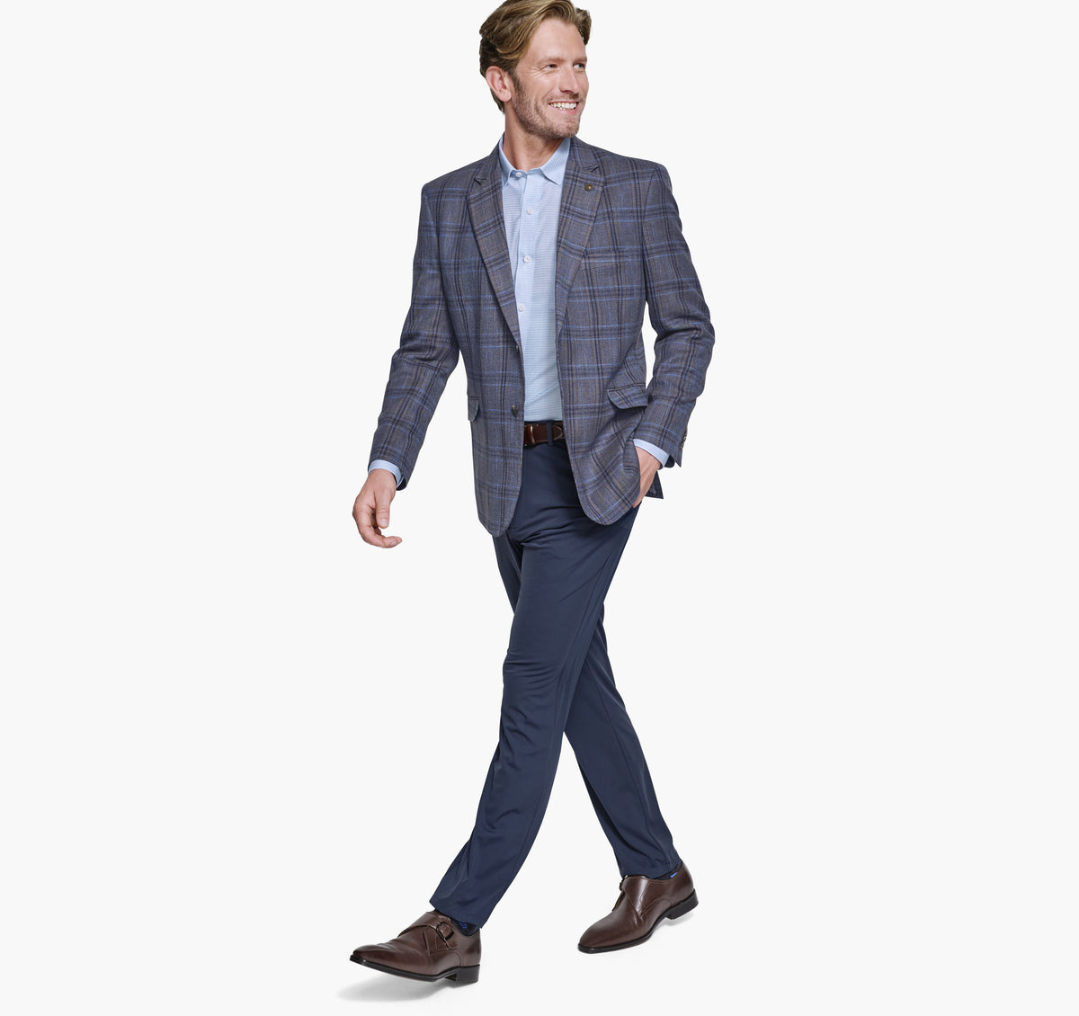 Johnston Murphy Men's Dress Plaid Blazer