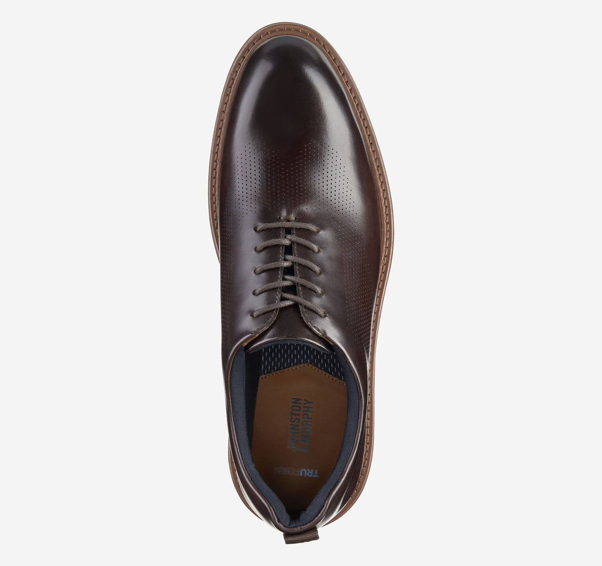 Johnston Murphy Men's Upton One-Piece Perfed Plain Toe