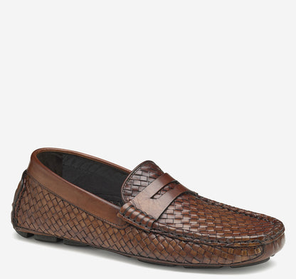 Johnston Murphy Men's Dayton Woven Penny Loafer
