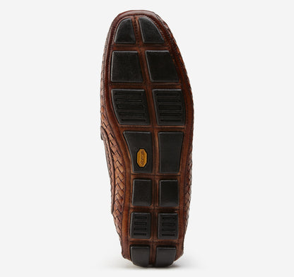 Johnston Murphy Men's Dayton Woven Penny Loafer