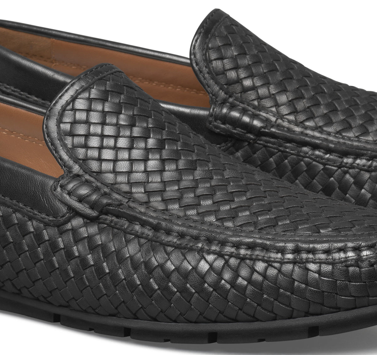 Johnston Murphy Men's Baldwin Driver Woven Slip-On Loafer