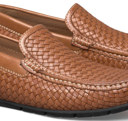 Johnston Murphy Men's Baldwin Driver Woven Slip-On Loafer