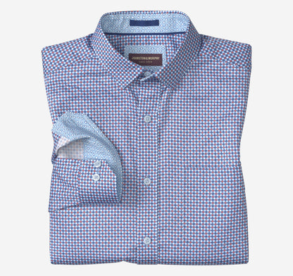 Johnston Murphy Men's Printed Cotton Shirt
