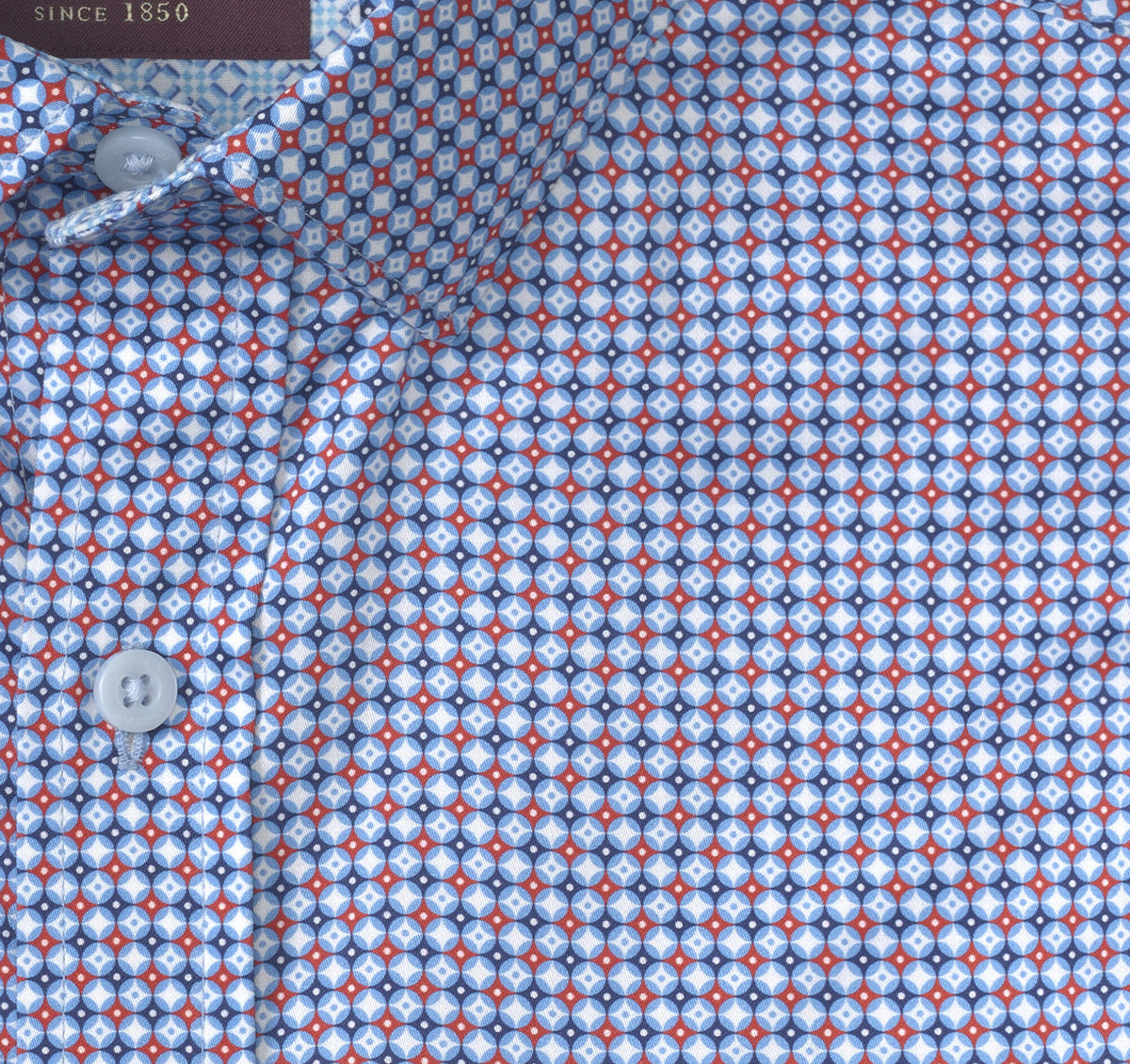 Johnston Murphy Men's Printed Cotton Shirt