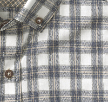 Johnston Murphy Men's Heathered Woven Shirt