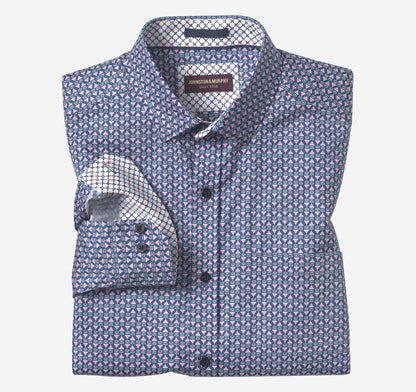 Johnston Murphy Men's Printed Cotton Shirt