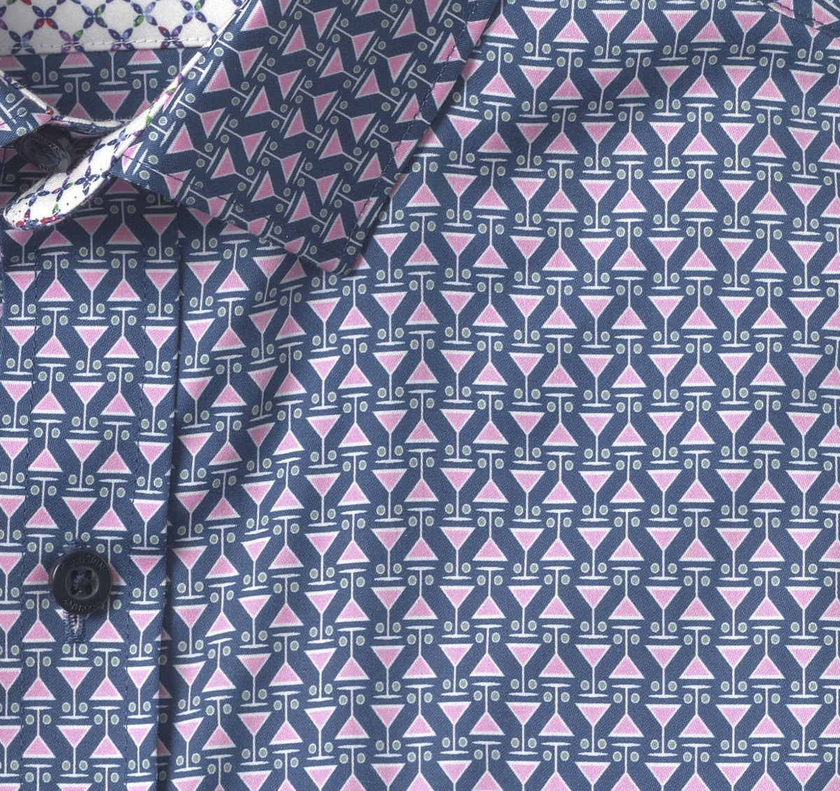 Johnston Murphy Men's Printed Cotton Shirt