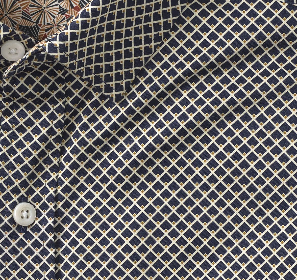 Johnston Murphy Men's Printed Cotton Shirt