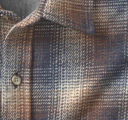 Johnston Murphy Men's Brushed Button-Front Knit Shirt
