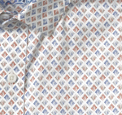 Johnston Murphy Men's Printed Cotton Shirt