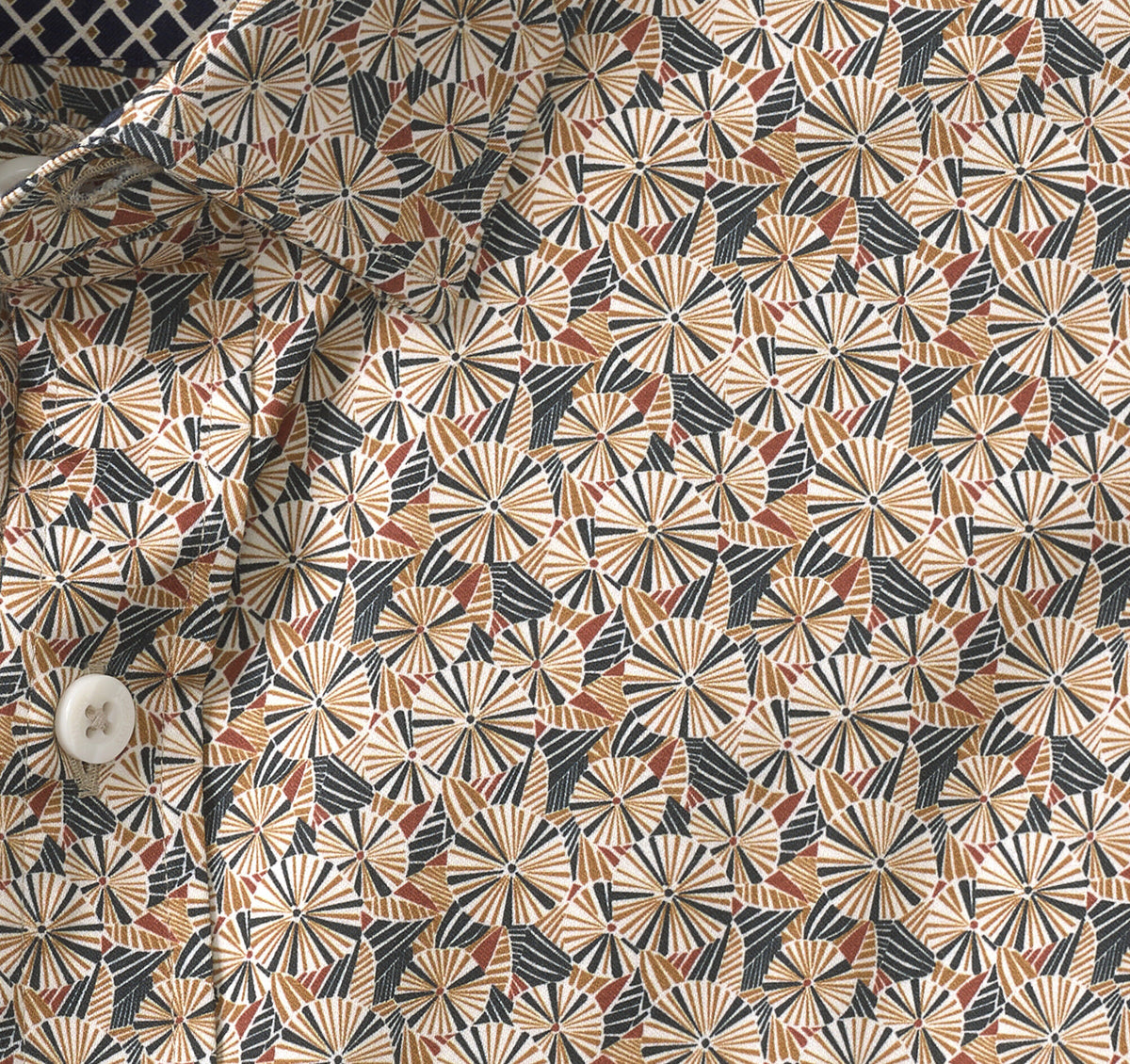 Johnston Murphy Men's Printed Cotton Shirt