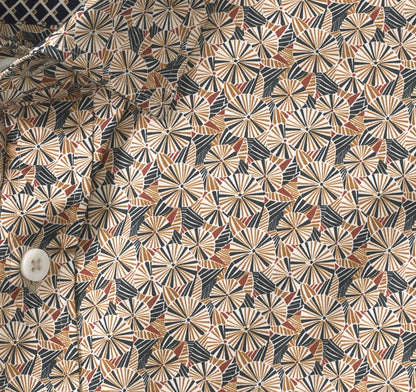 Johnston Murphy Men's Printed Cotton Shirt
