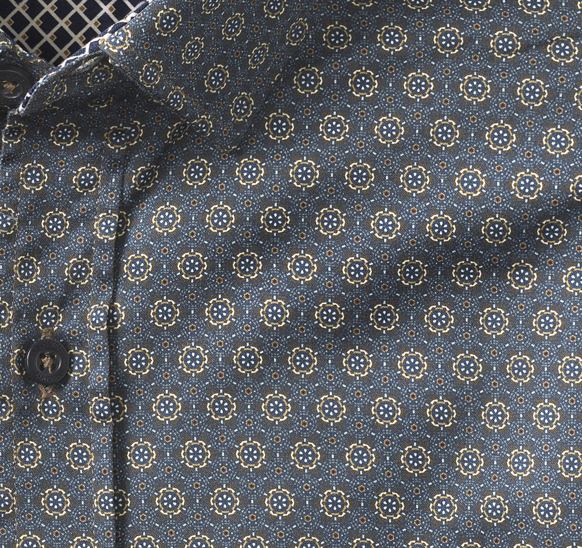 Johnston Murphy Men's Printed Cotton Shirt
