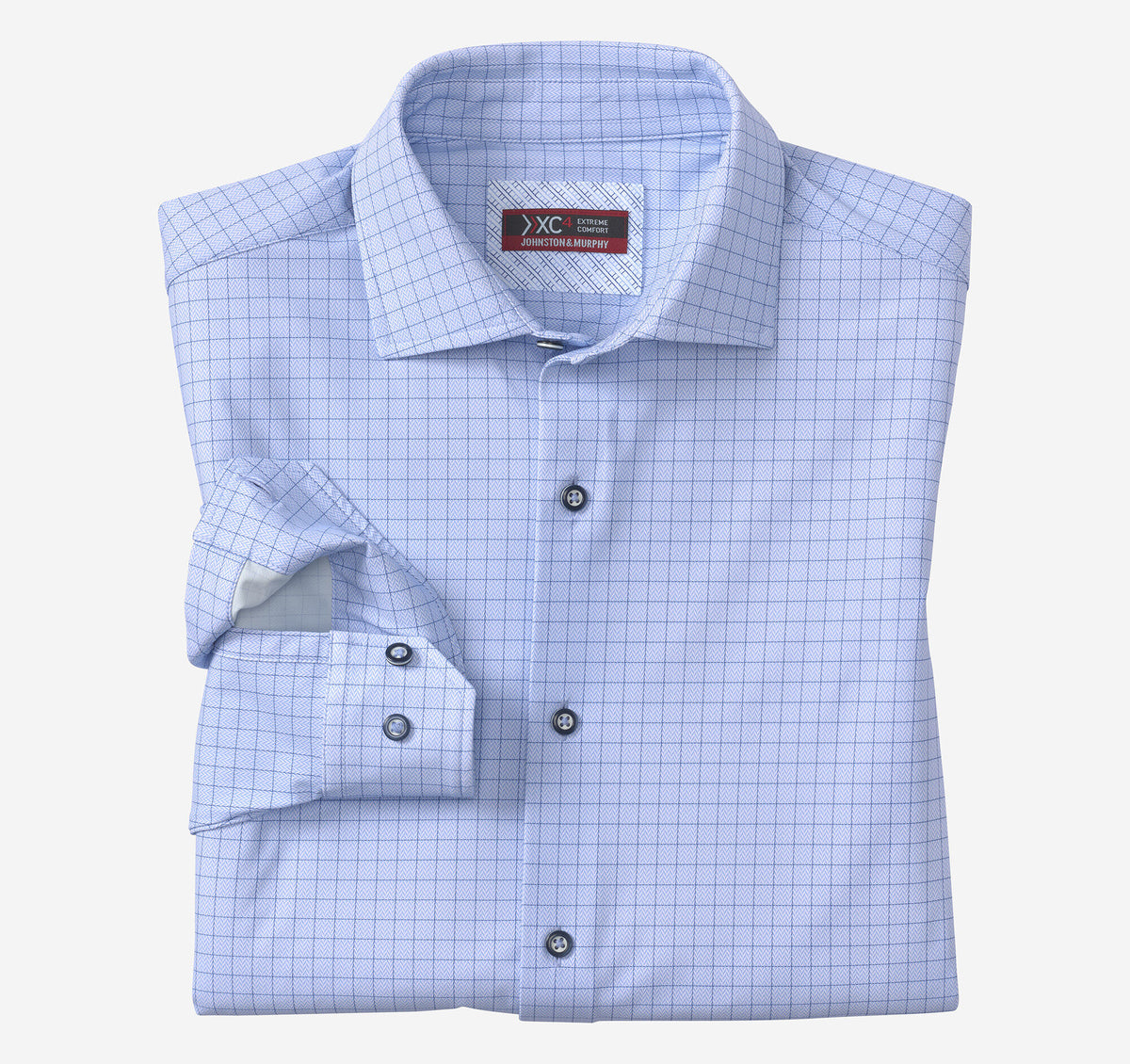 Johnston Murphy Men's XC4® Motion Long-Sleeve Dress Knit Shirt