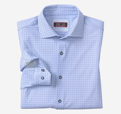 Johnston Murphy Men's XC4® Motion Long-Sleeve Dress Knit Shirt