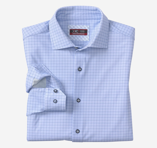 Johnston Murphy Men's XC4® Motion Long-Sleeve Dress Knit Shirt
