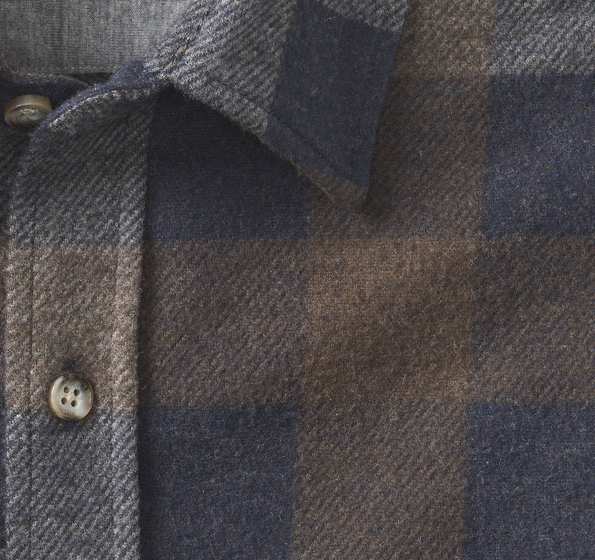 Johnston Murphy Men's Brushed Button-Front Knit Shirt