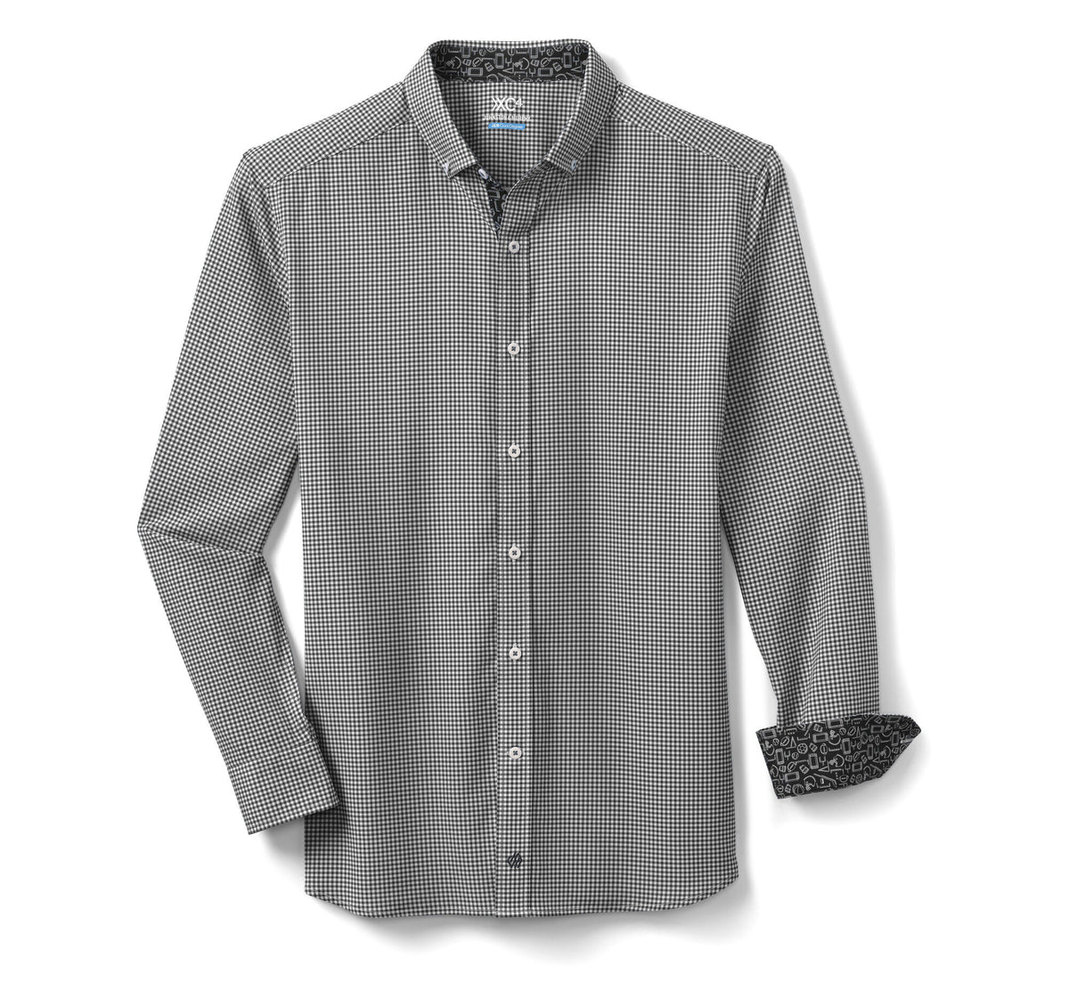 Johnston Murphy Men's Game Day XC4® Long-Sleeve Gingham Shirt