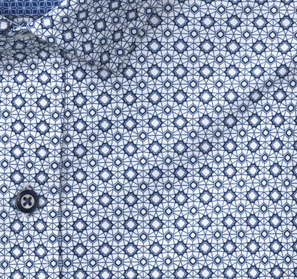 Johnston Murphy Men's XC4® Motion Long-Sleeve Print Knit Shirt