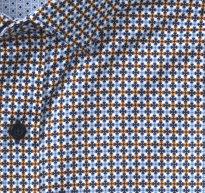 Johnston Murphy Men's Printed Cotton Shirt