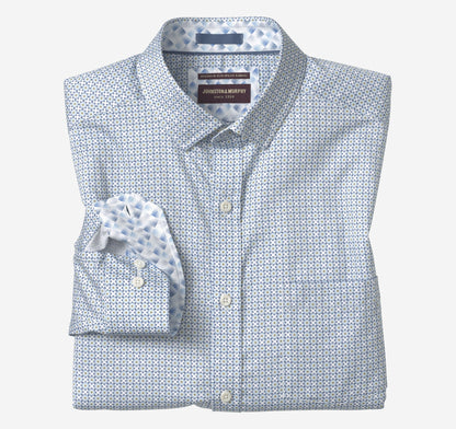 Johnston Murphy Men's Printed Cotton Shirt