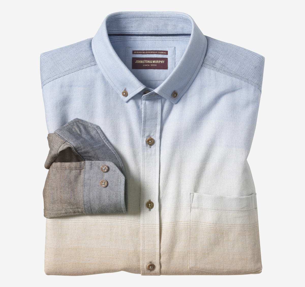 Johnston Murphy Men's Heathered Woven Shirt