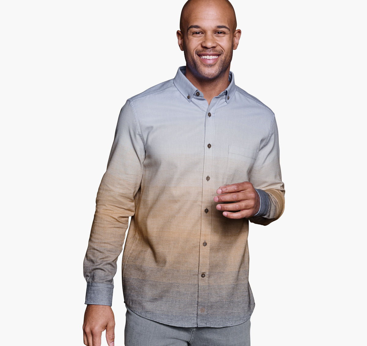Johnston Murphy Men's Heathered Woven Shirt