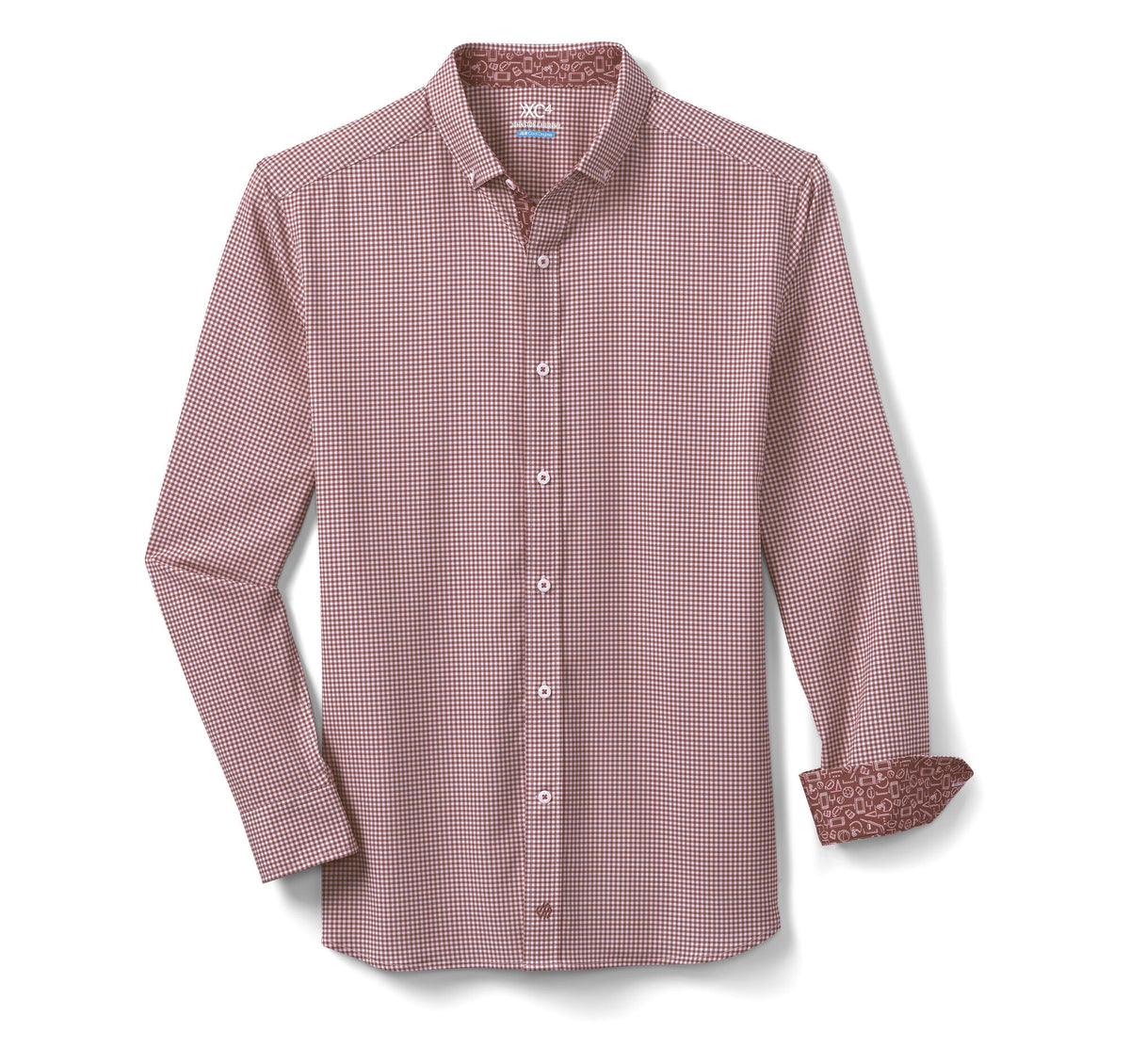 Johnston Murphy Men's Game Day XC4® Long-Sleeve Gingham Shirt