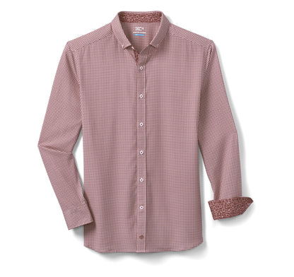 Johnston Murphy Men's Game Day XC4® Long-Sleeve Gingham Shirt