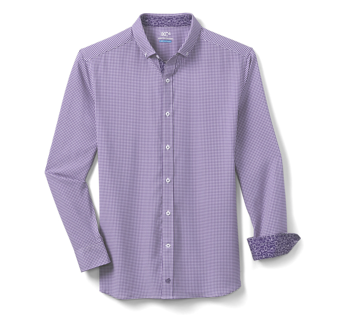 Johnston Murphy Men's Game Day XC4® Long-Sleeve Gingham Shirt