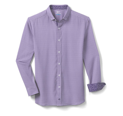 Johnston Murphy Men's Game Day XC4® Long-Sleeve Gingham Shirt