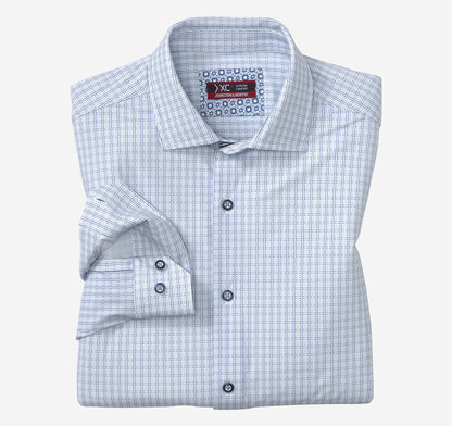 Johnston Murphy Men's XC4® Motion Long-Sleeve Dress Knit Shirt