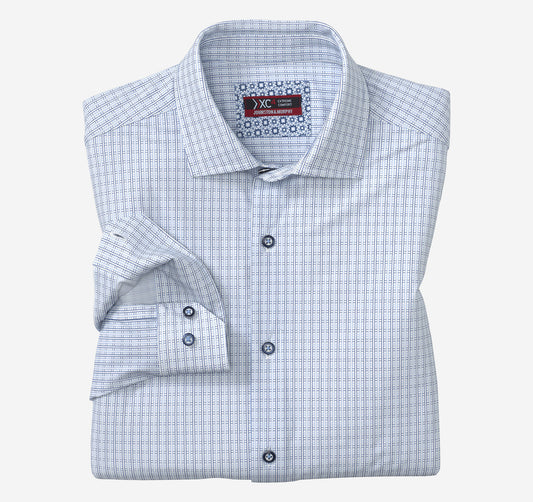 Johnston Murphy Men's XC4® Motion Long-Sleeve Dress Knit Shirt