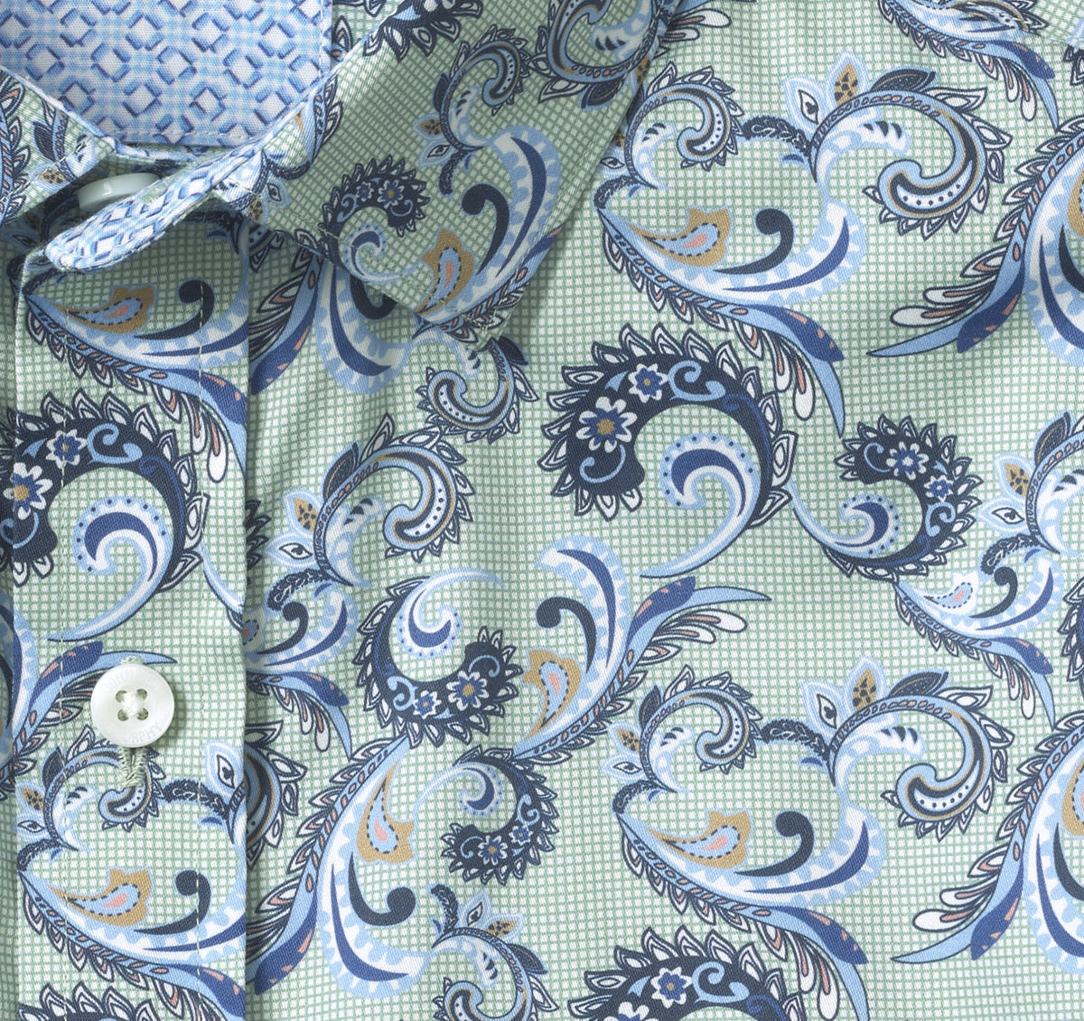 Johnston Murphy Men's Printed Cotton Shirt