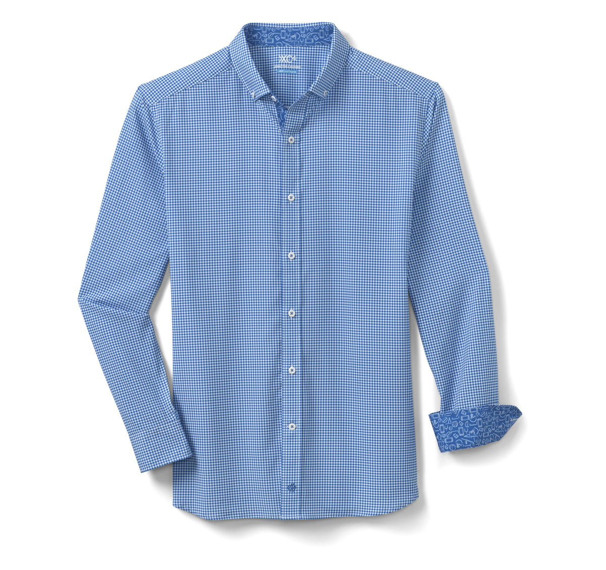 Johnston Murphy Men's Game Day XC4® Long-Sleeve Gingham Shirt