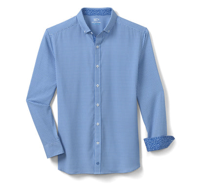 Johnston Murphy Men's Game Day XC4® Long-Sleeve Gingham Shirt
