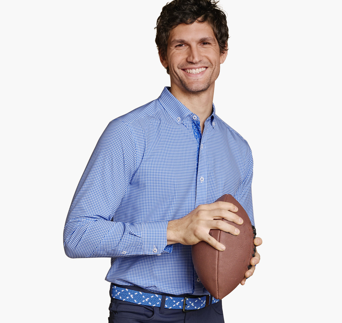 Johnston Murphy Men's Game Day XC4® Long-Sleeve Gingham Shirt