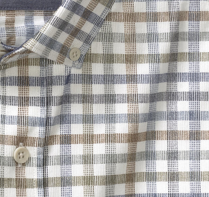 Johnston Murphy Men's Plaid Corduroy Shirt