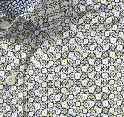 Johnston Murphy Men's Printed Cotton Shirt